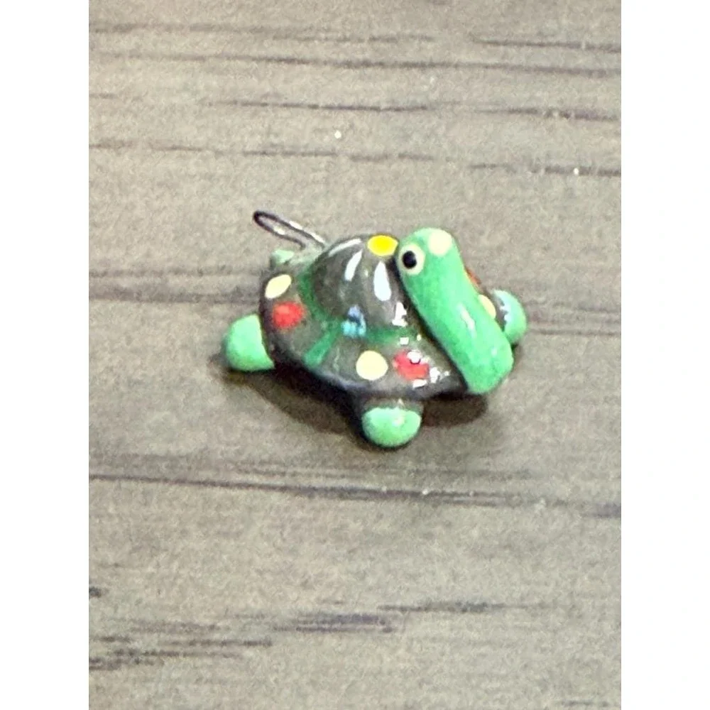 Vintage Mini Mexican Folk Art Charms + Tiny Woven Basket